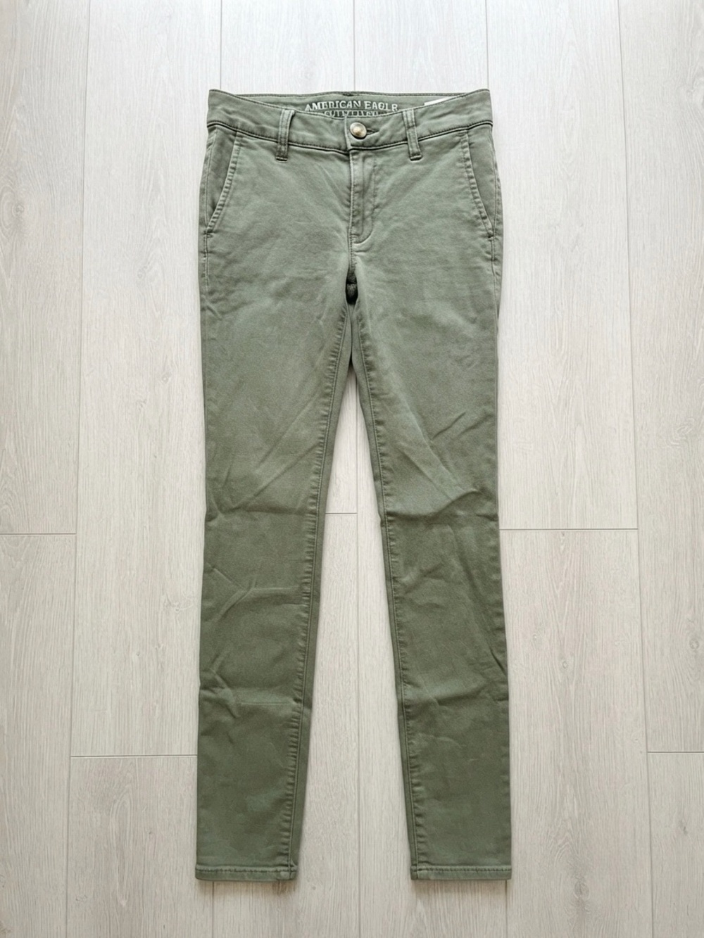 American Eagle Outfitters Olive Skinny Jeans for Women